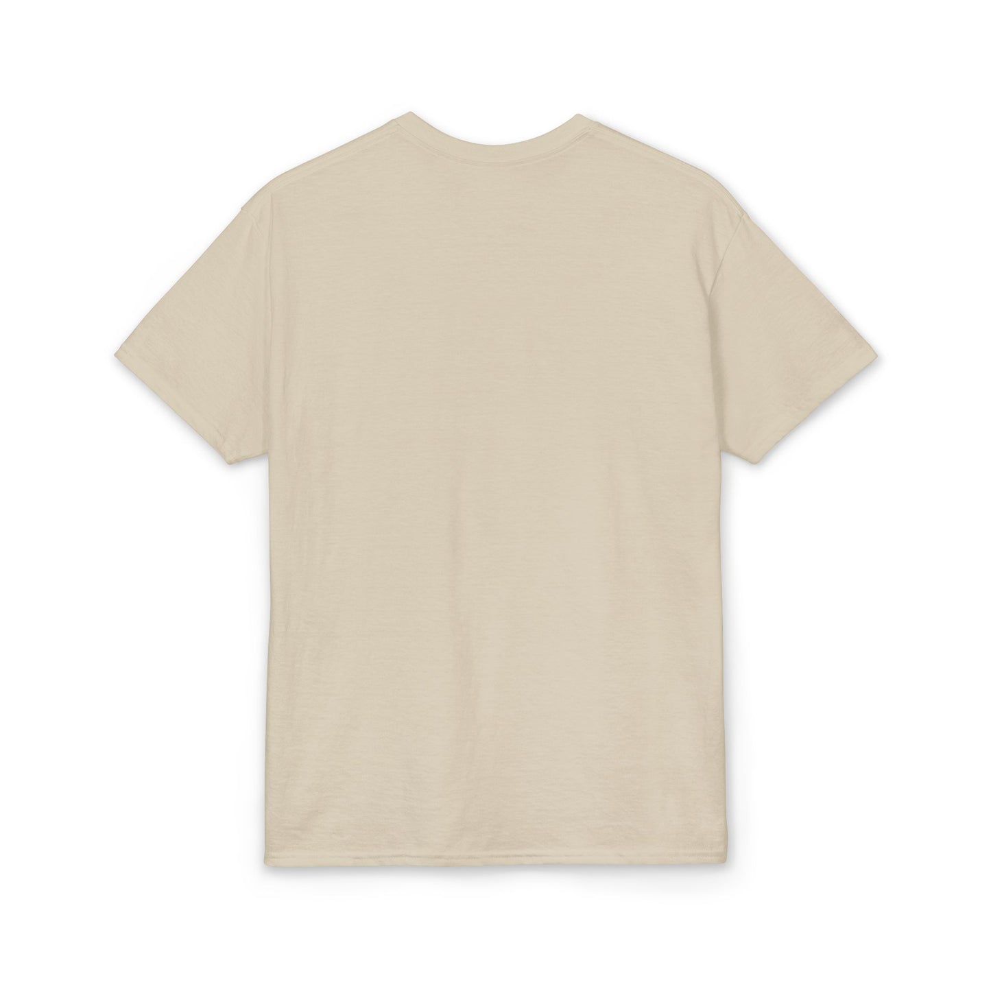 Beige t-shirt on a white background